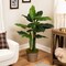 Northlight Potted Wide Taro Leaf Artificial Greenery Floor Plant - 47"